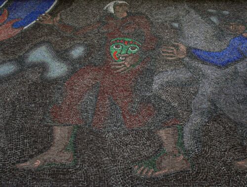 Sowjetische Mosaike Tiflis, Bibliothek