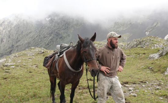 Trekking Georgien - Trekkingguide Bachana mit Pferd