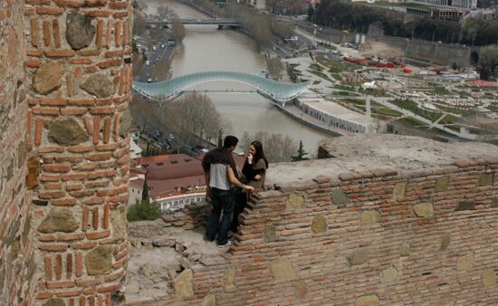 Blick von der Narikala Festung, Tbilissi