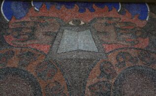Sowjetische Mosaike Tiflis, Bibliothek
