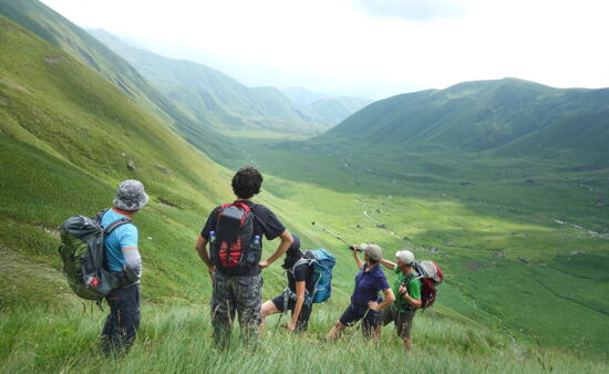 Roschka Tal auf einer Wanderreise Georgien