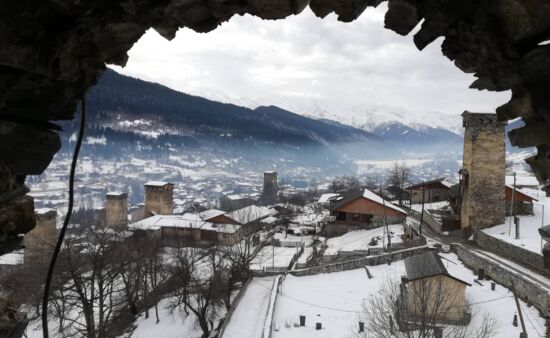 Winter Urlaub Georgien - Skitour Swanetien