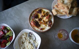 Gedeckter Tisch Pankisi Tal