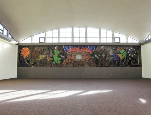 Sowjetische Mosaike Tiflis, Bibliothek