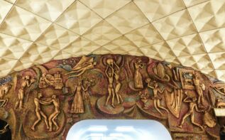 Sowjetische Mosaike Tiflis, Metro Technische Universität