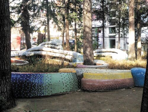 Sowjetische Mosaike Tiflis