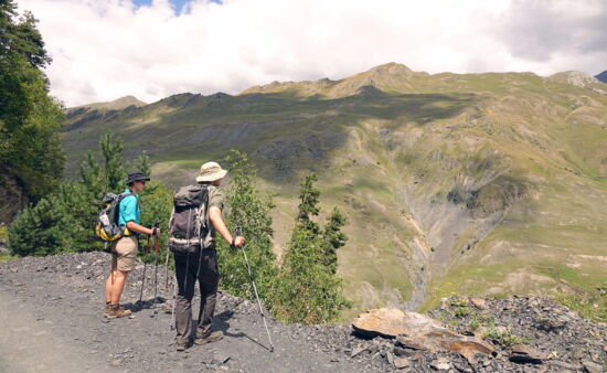 Trekking Georgien - Wanderer in Tuschetien