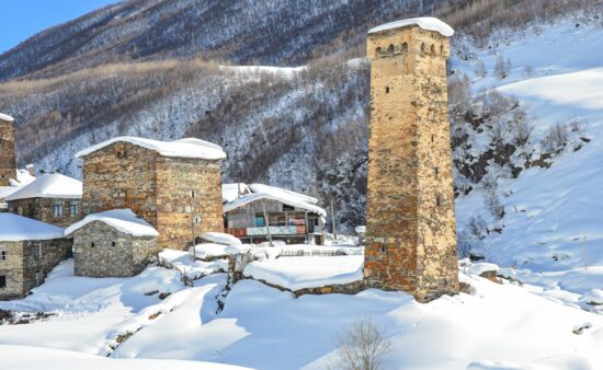 Winter Urlaub Georgien - Skitour Swanetien
