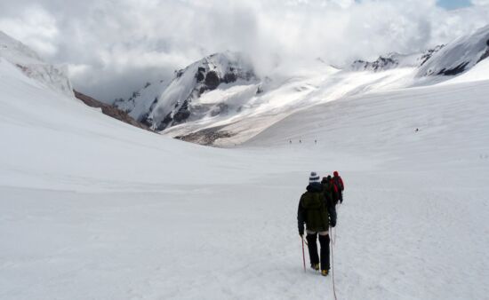 Bergsteigen Georgien - Kasbek Besteigung
