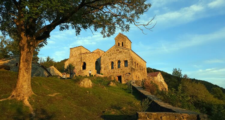 Nekressi Kloster im Abendlicht