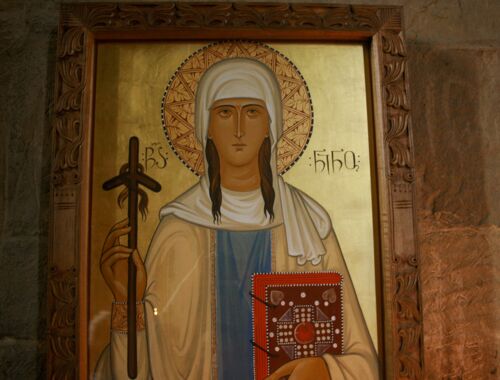 Die Heilige Nino, Ikone in der Dschwari Kirche © Katrin Tevdorashvili
