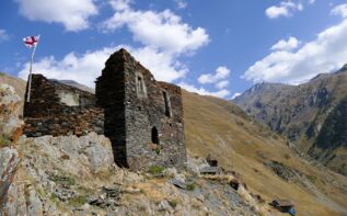 Wachturm in Tuschetien, Georgien