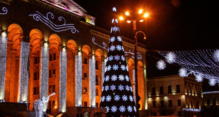 Weihnachtsdekoration Tbilissi