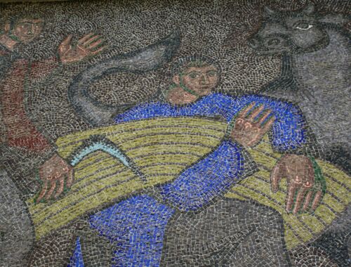 Sowjetische Mosaike Tiflis, Bibliothek