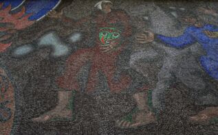 Sowjetische Mosaike Tiflis, Bibliothek