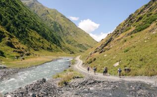 Wanderung Tuschetien von Dartlo nach Girewi