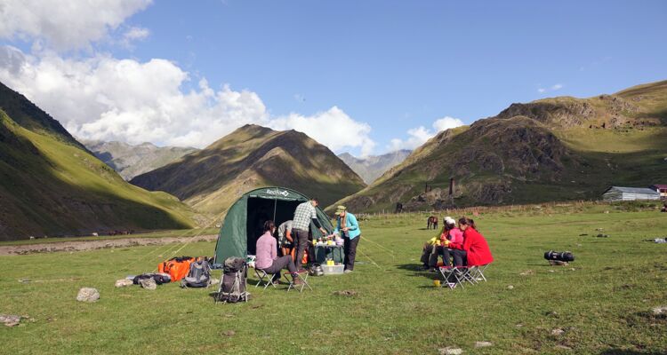Tuschetien Trekking Frühstück
