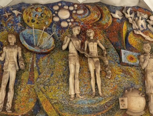 Sowjetische Mosaike Tiflis, Metro Technische Universität