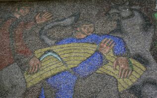 Sowjetische Mosaike Tiflis, Bibliothek