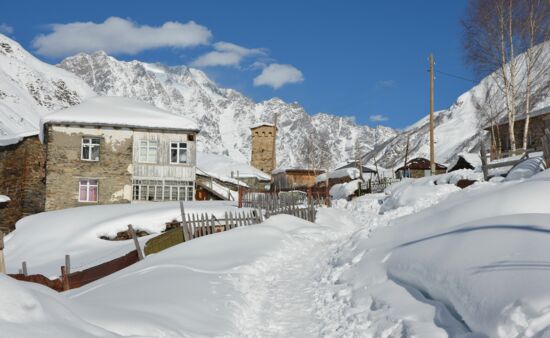 Winter Urlaub Georgien - Skitour Swanetien