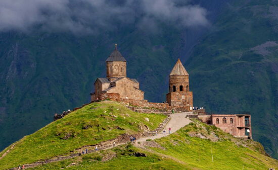 Fotoreisen Georgien - Gergeti Kloster bei Stepanzminda