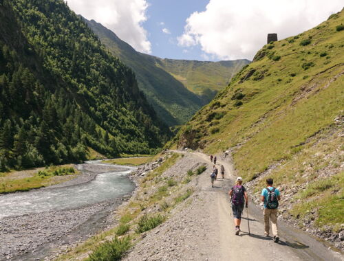 Wanderer in Tuschetien